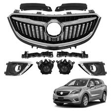 For 2019 2020 Buick Envision Front Grille Bumper Fascia Reinforcement Fog Lights