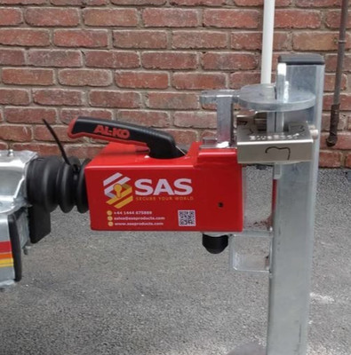 Trailer Security Post, Floor Mounted. Hitch Lock Alko Winterhoff Bradley