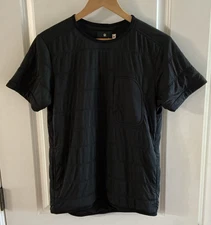 Snow Peak Polartec Insulated Short Sleeve Pullover Shirt Black sz S