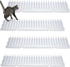 12 Pieces Cat Deterrent Mat Cat Repellent Mat with Spikes Keep Dogs off Counter