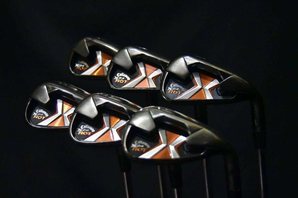 CALLAWAY X24 HOT IRON SET 5-9 PW FLEX:REGULAR LENGTH: (5) 38 CALLAWAY X24 HOT IRON SET 5-9 PW FLEX:REGULAR LENGTH: (5) 38