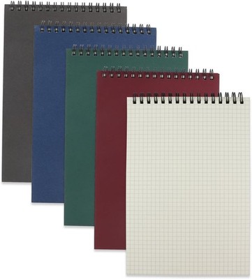 4 Pack Graph Paper Notebook, A5 Top Wirebound Grid Spiral Notebook 5.8'' x 8.3'',6