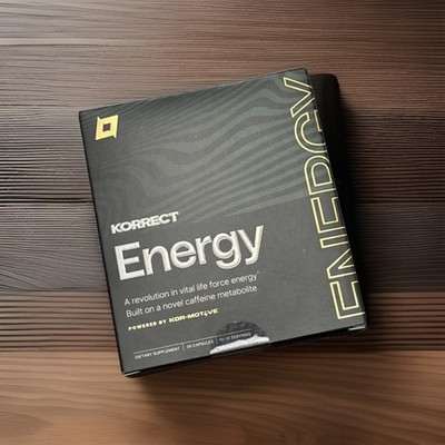 Korrect Energy Capsules 30 Ct. Natural Energy & Focus Booster   Caffeine Alt  