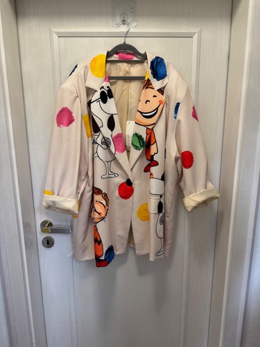 Neu, Blazer „Snoopy “LA, VA, Kragen, Knopf, Faketaschen Bunt 52/54