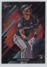 2025 Topps Finest Rare Black Refractor 10/10 Connor Norby #207 0ff