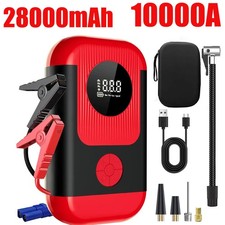 10000A Car Jump Starter With Air Compressor Pack Booster 12V PowerBank Emergency