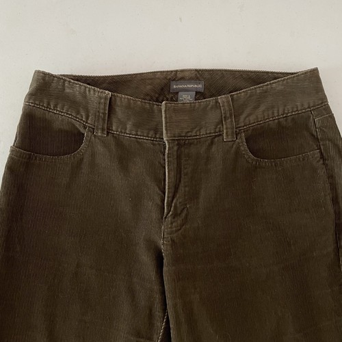 Banana Republic Brown Corduroy Pant Women’s Size 12 Straight Leg Zip Up Closure - Picture 4 of 9