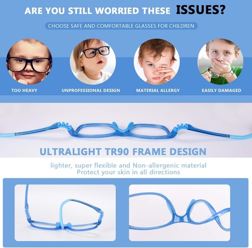 Gafas bloqueadoras de luz azul FONHCOO para niños, niños y niñas - Imagen 4 de 7