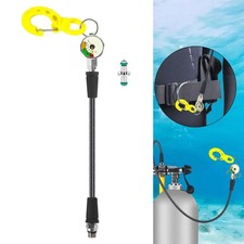 Scuba Pressure Gauge Professional with High Pressure Tube Diving Attachment