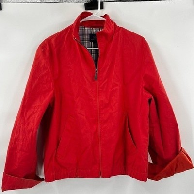 Brooks Brothers red jacket coat plaid lining S