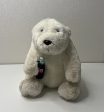 Coca Cola Eisb&auml;r Reklame Werbe Stoff Pl&uuml;sch Figur 2000 20cm Vintage Kuscheltier