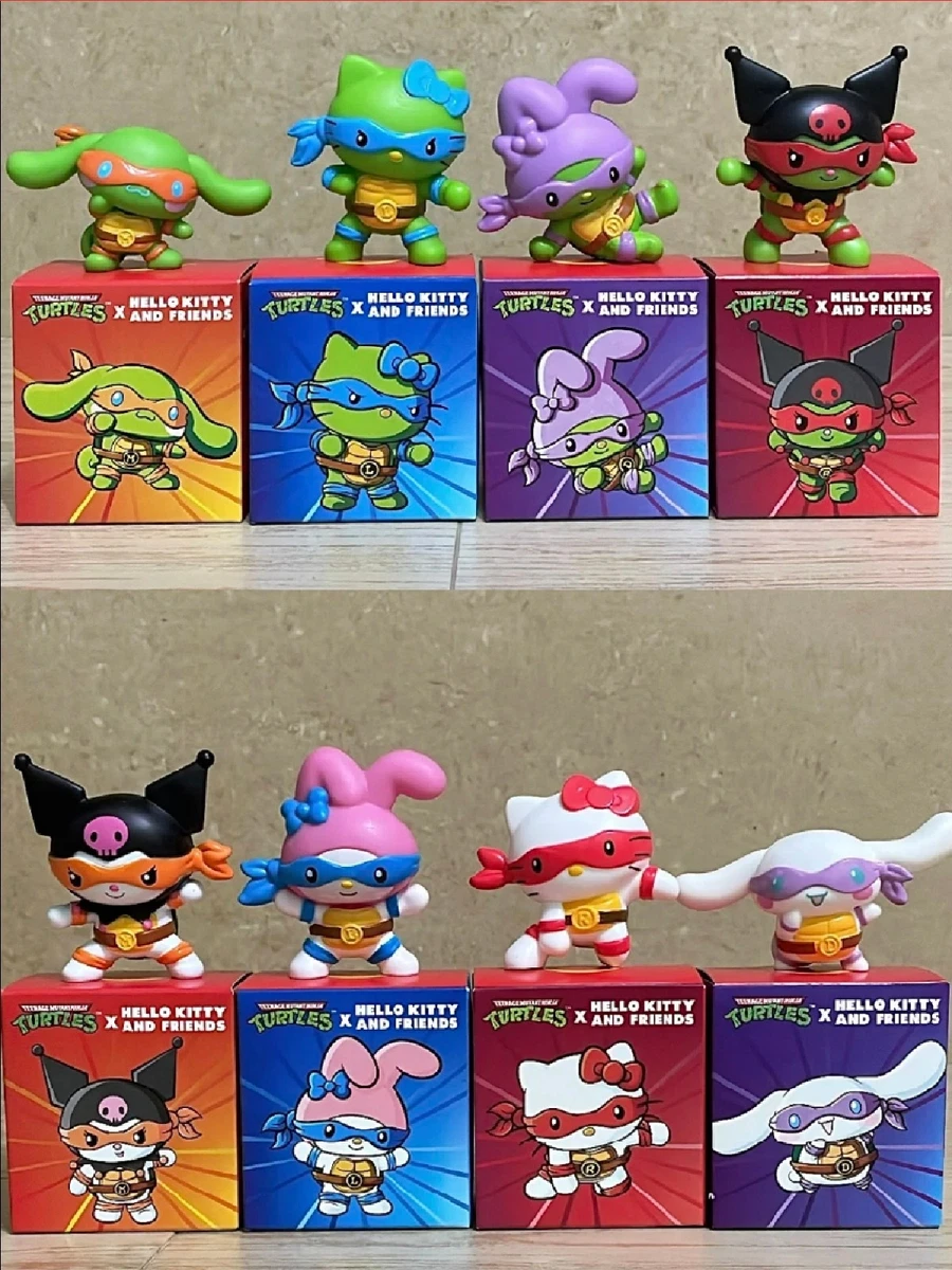 KITTY x TURTLES 8体セット タイマクドナルド ① 2025 Mcdonalds Hello Kitty & Teenage Mutant Ninja Turtles