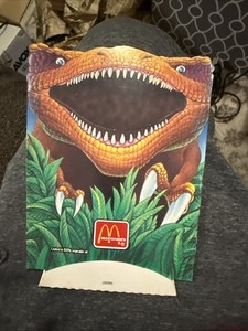 1993 McDonald's Jurassic Park Fry Box Visitor's Center VERY HARD TO FIND NEW!!