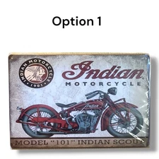 Retro Vintage Style Tin Motorcycle Wall Decor (Biker, Man, Cave, Bar, Shop)