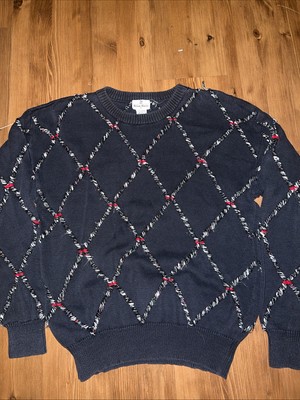 Vintage Neiman Marcus Coogi Style Sweater Size Medium 80s 3D Print