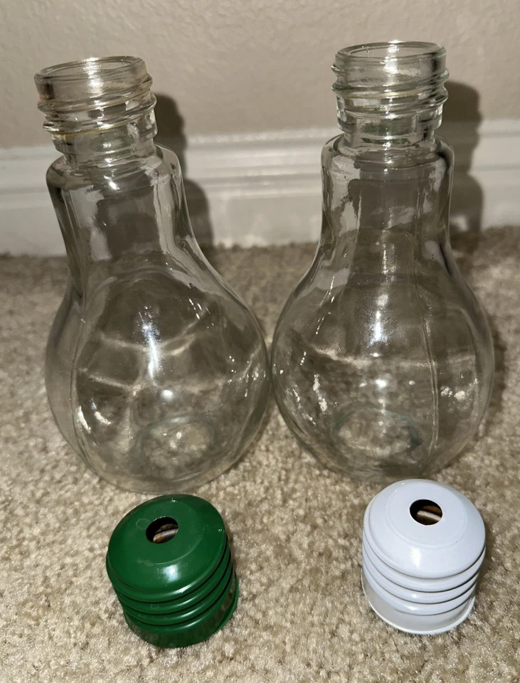 Jarrón con forma de bombilla de terrario hidropónico 2 piezas Foto 4 de 4