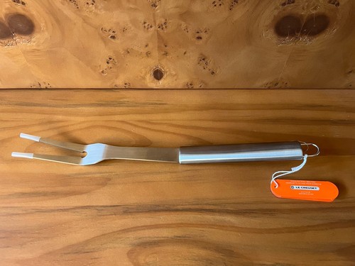 Brand New Le Creuset Bbq Fork With Tags Grill Stainless Steel Alpine Outdoor