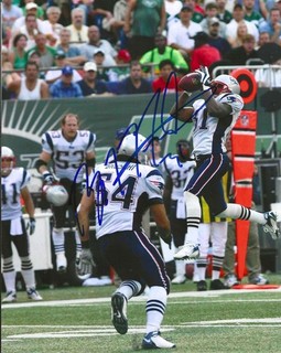 Former New England Patriots DB Brandon Meriweather Autographed 8x10 W/COA Ticket