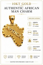10kt Gold African Charm