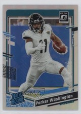 2023 Panini Donruss Optic Rated Rookie Holo Prizm Parker Washington #254 14dq