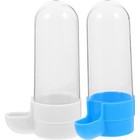 2Pcs Parrot Water Fountain Pet Drink Bowl Feeder Bird Food Box (Random Color)