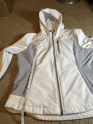 Zeroxposur Jacket Women's Size XL White & Gray Fleece Lined Adjustable Wrists - Picture 10 of 10
