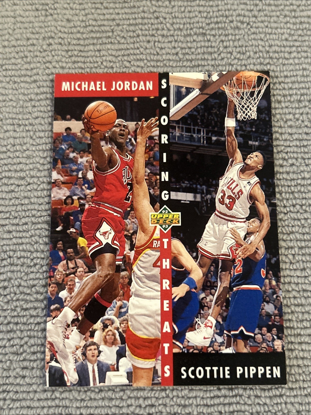 1992-93 Upper Deck Michael Jordan, Scottie Pippen #62 EX Ungraded Chicago Bulls