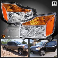 Fits 2004-2015 Titan 2004-2007 Armada Headlights Lamps Replacement Leftright