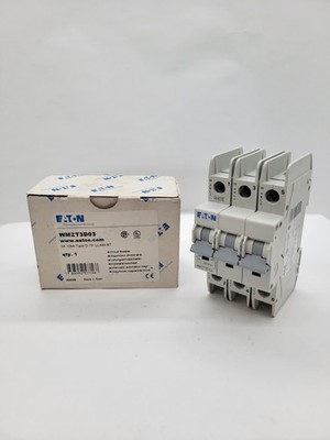 Eaton WMZT3D03 Miniature Circuit Breaker 3A 3P 480/277V 10KA Type D
