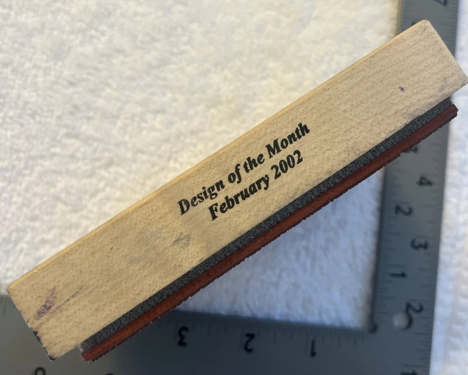 Bunny Buffet 490J febrero 2002 diseño casa ratón estampa rosa sello de goma ¡difícil de encontrar! Foto 3 de 4