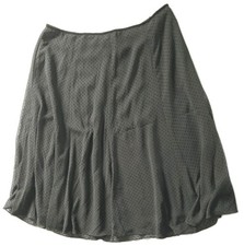 Jones New York Signature Skirt Womens 16W Black Polka Dot Midi Lined EUC