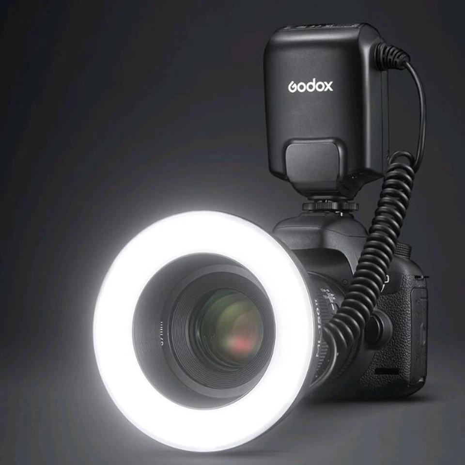 Godox ML-150II Macro LED Ring Flash Speedlite para Sony Canon Nikon Fuji Olympus - Imagem 3 de 4