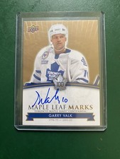 2017-18 UD Toronto Maple Leafs Centennial Marks Autograph Garry Valk Auto