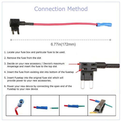 15Pcs Fuse TAP ADAPTER KIT 12V 20 Amp Car Add-a-circuit Mini ATM APM Blade Fuse - Picture 5 of 10