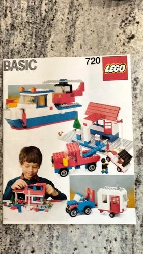 Vintage Lego Set 720 Universal Basic Building Starter Set. Instruction Book