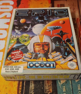 Epic (Ocean 1991) Commodore Amiga (Box, Manual, 3 Disk) works 16-bit classic