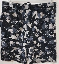 Men's Adidas Originals Camo Sweat Shorts w/Pockets Camouflage Black/Gray Size M