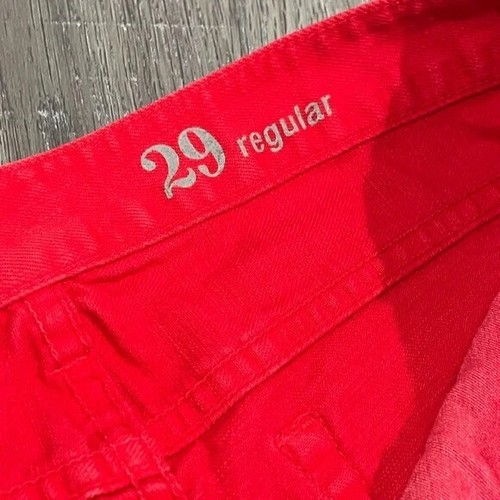 EUC Women’s J. Crew 29 Regular MATCHSTICK Light Red Staple Jeans Denim Pants - Picture 5 of 8