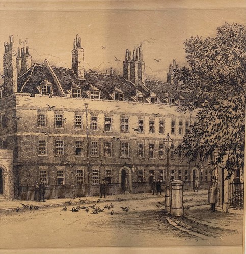 Set of Four Victorian Etchings Chelsea London William Walter Burgess 1844-1908 - Picture 21 of 21