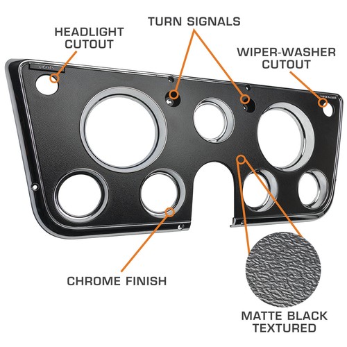 Panel de repuesto de tablero de racimo de calibre 7 GlowShift para 1967-1972 Chevy K5 Blazer - Imagen 5 de 7