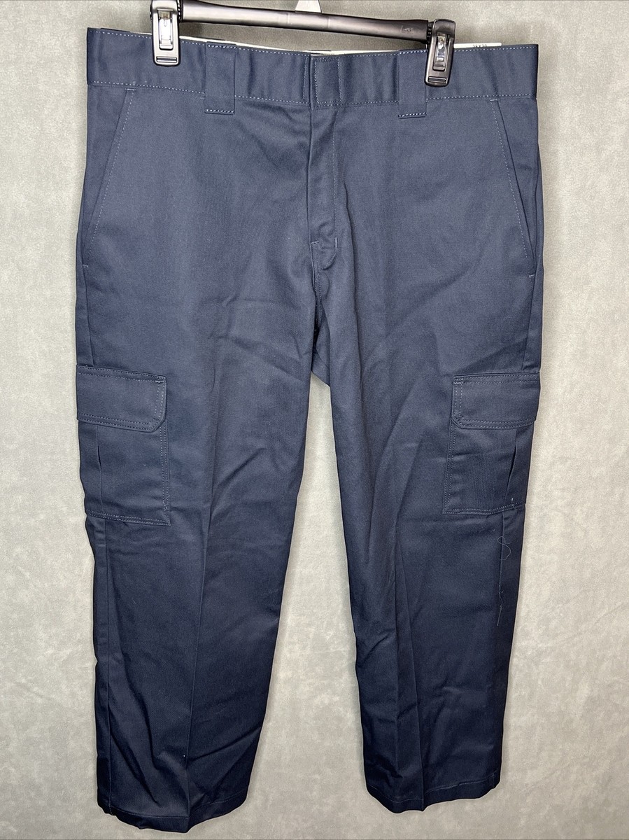Dickies Cargo Straight Leg Relaxed Fit Pants Navy Blue Mens Dickies Cargo Straight Leg Relaxed Fit Pants Navy Blue Mens