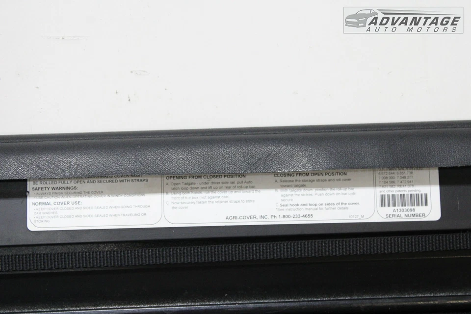 Dodge Ram 1500 2013-2018 camioneta pickup doble cabina cubierta de sombra enrollable suave Foto 4 de 4