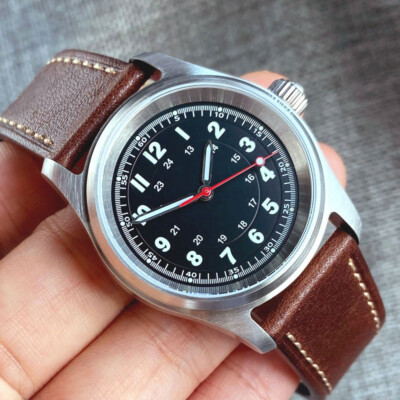 Tandorio Vintage 20ATM Dive Swim Orologi Zaffiro A Cupola Nero Bianco NH35 PT5000 40mm Orologio Meccanico Automatico Da Uomo Luminoso Nuovo - Foto 5