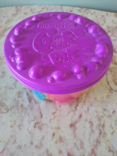 Vintage Nickelodeon Gak Pak Three Color Tub Yellow Blue Magenta