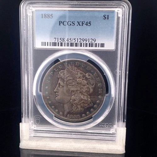 1885 XF45 PCGS Morgan Dollar Silver Coin Bullion $1 One Liberty Round Eagle