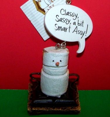 CLASSY, SASSY, A BIT SMART ASSY! Original S'mores Toasted Ornament Marshmallow