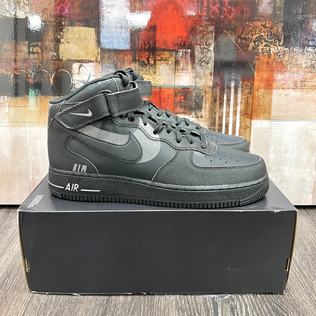 Nike Air Force 1 Mid &#039;07 LX Halloween Off Noir Black / Grey AF1 DQ7666 001 | eBay