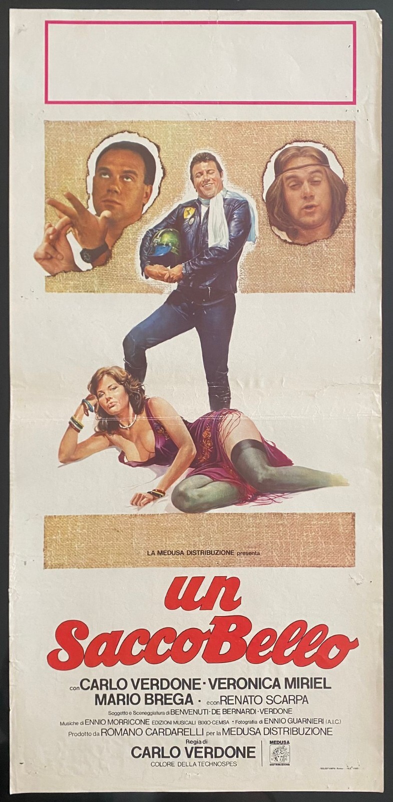 Locandina originale film Un sacco bello (1980) - Regia di Carlo Verdone