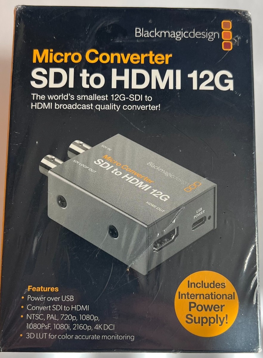 Blackmagic Design SDI to HDMI 12G Micro Converter with Power