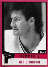 2022 Quebec Remparts 25th Anniversary MARIO ROBERGE #44 Red 30/30
